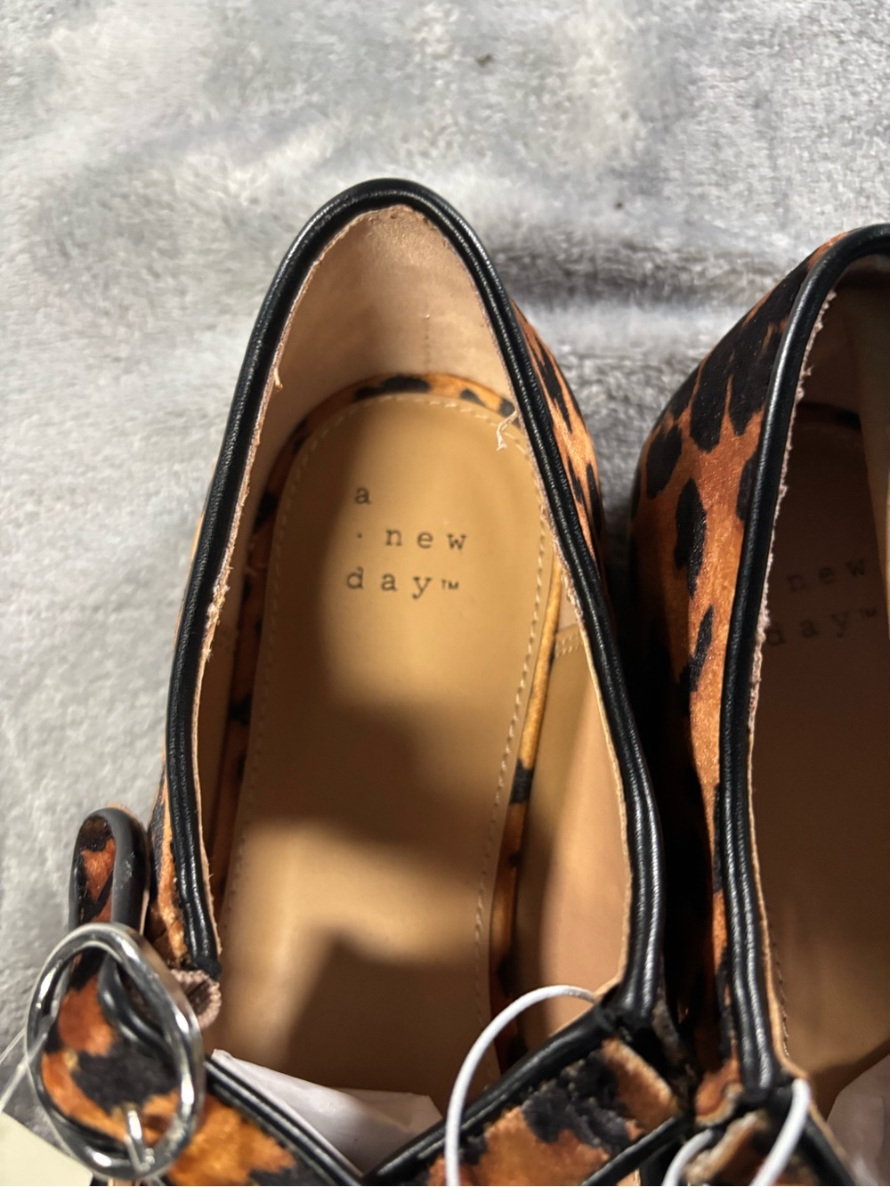 a new day Leopard-Print Mary Jane Flats in Brown and Black - Picture 2 of 3